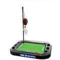 Cats Scratcher NCAA Duke University Football Field CAT Scratcher Toy with Catnip Filled Plush Football Toy & Feather Cat Toy Hanging, with Jingle Bell Interactive Ball Cat Chasing 5-in-1 Kitty Toy - color: Duke University, size: Football Field