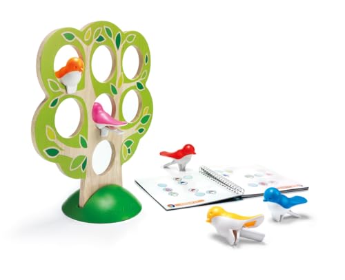 SmartGames 5 Little Birds — Wooden Deduction Logic Puzzle, Ages 5 - Adult