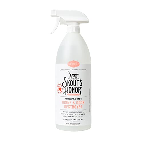 SKOUT'S HONOR Cat Urine and Odor Destroyer, 35 oz - size: 35 Fl Oz (Pack of 1)