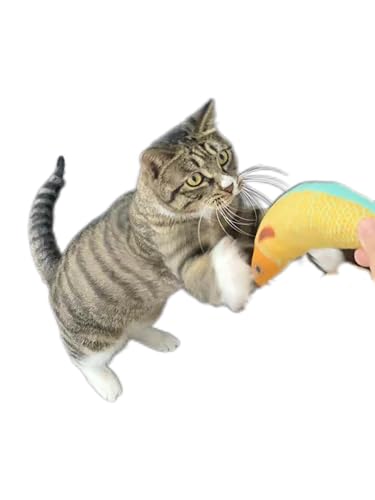 Cat Toys Saury Fish, 3 Pack, Catnip Crinkle Sound, Soft and Durable, Interactive Kitten Kicker for Indoor Kitty Exercise 9.4 Inches for All Breeds