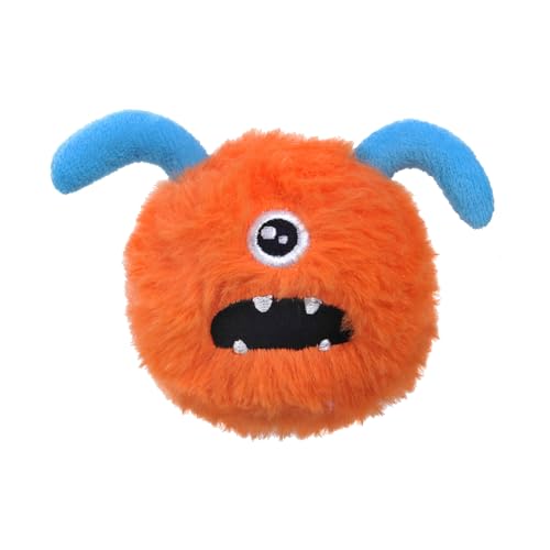 TwoEar Squeaky Ball Dog Toys for Small Dogs, Orange - color: Orange
