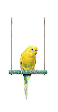 PENN-PLAX Bird-Life Trimmer Plus Cement & Metal Swing – Naturally Trims Nails & Beak – Great for Parakeets, Cockatiels, Finches, and Other Small Birds – Small Size - size: No Size