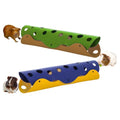 2Pack Guinea Pig Tunnel and Tube, Washable Felt Hideout, Green&Blue - color: Green&Blue
