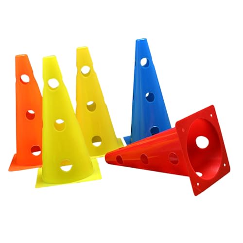 VANZACK 5pcs Agility Training Cones Soccer Cones Football Flexibility Drills Hollow Sports Training