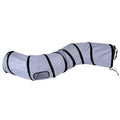 iCAGY Cat Tunnel Toys for Indoor Cats Kittens Rabbits, Pet Toy Play Tunnels - color: Dark Grey