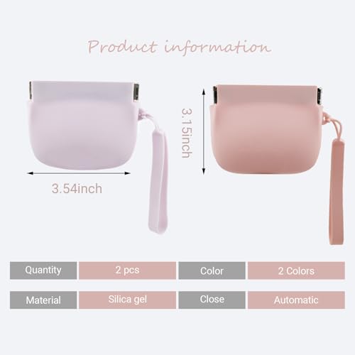 Silicone Dog Treat Pouch Portable Snack Pouch (Pink & Purple) - color: Pink & Purple