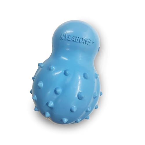 Nylabone Strong Chew Rubber Stuffable Cone Treat Toy, Bacon Flavor, X-Large - color: Blue, size: X-Large