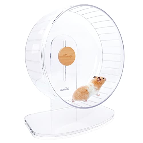 Niteangel Super-Silent Hamster Exercise Wheel: Quiet 12.8" Running Wheel - color: Transparent, size: Extra Large