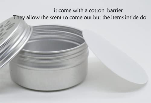 CHENGXINWENHUA Dog scent Work tins 8 Pack with 2 Magnetic，Dog Scent Training Box，Dogs Nose Work containers