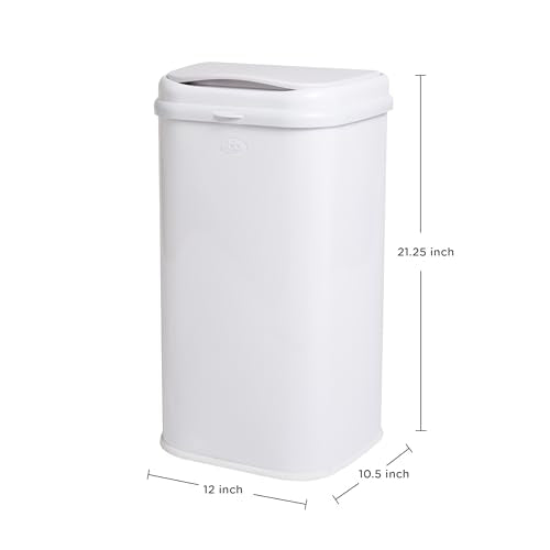 Ubbi Stainless Steel Venti Diaper Pail, No Special Bag, Odor-Locking, White - color: Venti White