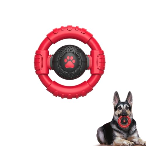 Dog Toys for Aggressive Chewers Large Medium Small Breed Indestructible - color: Red