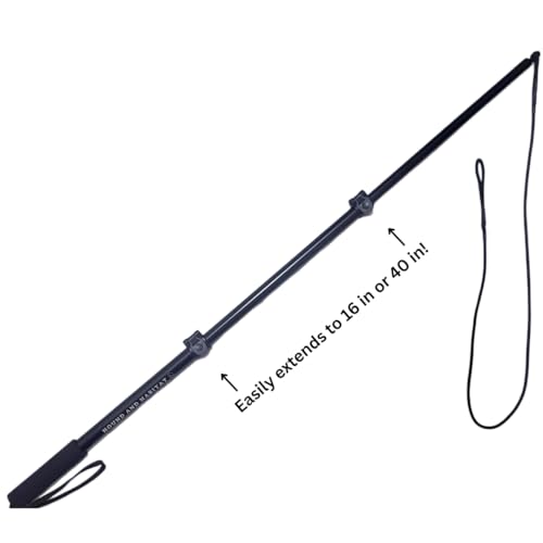Flirt Pole For Dogs- Extendable Heavy Duty Flirt Pole For Dogs- Interactive Dog Training Toy w/ Interchangeable Lures & Instructional Guide- Engaging Heavy Duty Dog Toy- Flirt Pole For Large Pups