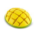 BarkBox Go Mango Tough Squeaky Rubber Dog Toy - Large - color: Go Mango-Large