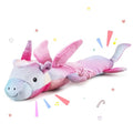 lilfrd Pink Unicorn Squeaky Dog Toy, Crinkle Plush Tug Toy for Dogs - style: Unicorn