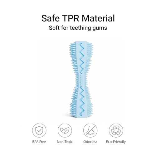 Puppy Chew Toys 6 Pack, Soft TPR Teething Set for Small Dogs, Blue - color: Blue