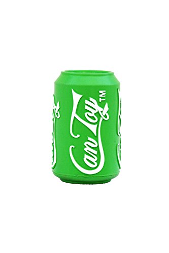 SodaPup Soda Can – Durable Dog Treat Dispenser & Chew Toy Made in USA from Non-Toxic, Pet Safe, Food Safe Natural Rubber Material for Mental Stimulation, Problem Chewing, Calming Nerves, & More - color: Can Toy Lemon Lime, size: Medium