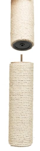 Trixie Replacement Sisal Post for Scratching Posts, Cat Trees and Cat Towers, 4.3 x 23.6-in (11 × 60 cm) - size: 11 x 60 cm