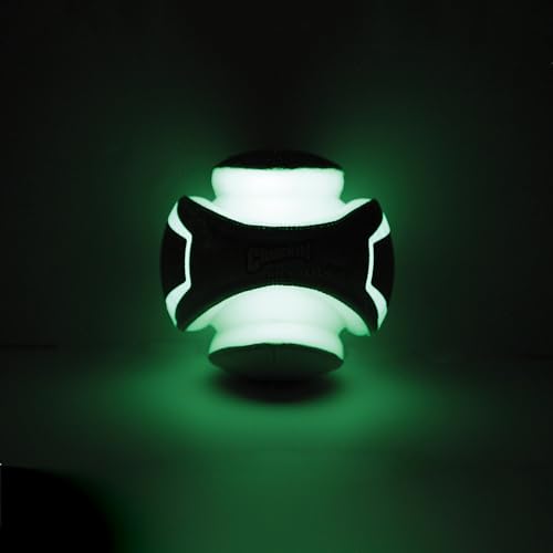 Chuckit! Kick Fetch Max Glow Ball, Large (8 Inch) Glow in the Dark Dog Toy - size: Large, style: Max Glow