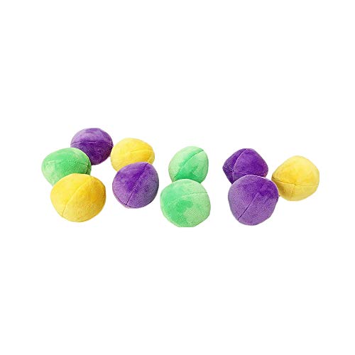 Midlee Hide a Ball Puzzle Dog Toy with 10 Plush Squeaker Balls (Small) - size: Small