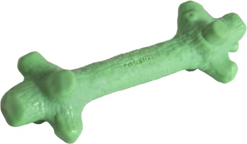 Pet Qwerks Nylon Stick BarkBone - Durable Dog Toys for Aggressive Chewers - Mint Flavor - 9" - size: Medium