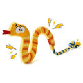 AUSCAT Plush Dog Rope Toy, Durable Squeaky Dog Toys for Puppy Small Medium Dogs (Not for Aggressive Chewers), Snake - color: Snake