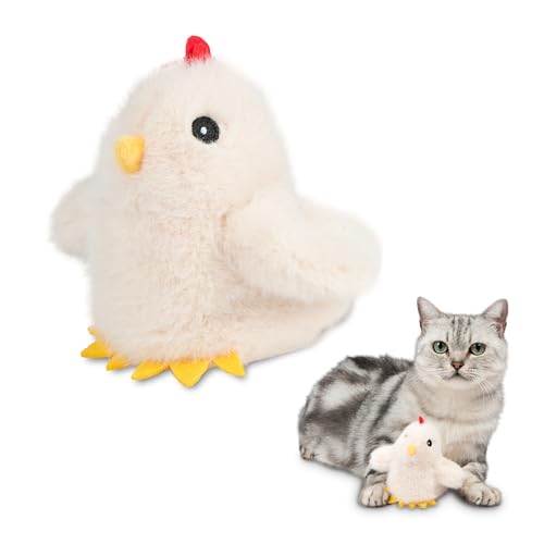 Best Pet Supplies Catify Interactive Flapping Cat Toy - Chick, Beige - color: Flapping Chick Beige
