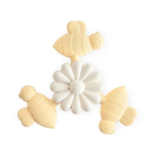 mushie Bee Suction Spinner Toy | Toddler Sensory Toys for Bath & Play - style: Bee