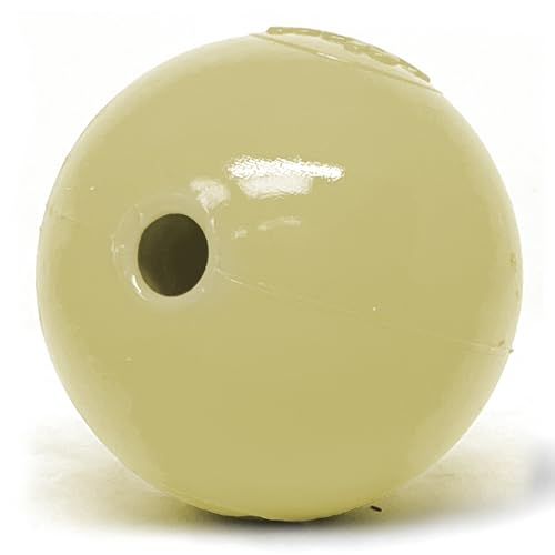 SodaPup Squeaker Ball – Durable Dog Ball Toy, Chew Toy & Floating Retrieving Toy with Squeaker Made in USA from Non-Toxic, Pet-Safe, Food Safe Rubber Material for Bonding, Physical Exercise, & More - color: Glow in the Dark Ball, size: Medium
