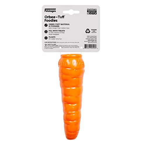 Outward Hound by Planet Dog Foodies Carrot Treat-Dispensing Dog Chew Toy, Orange - color: Carrot