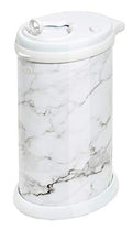 Ubbi Stainless Steel Diaper Pail, No Special Bags, Odor-Locking, Marble - color: Marble