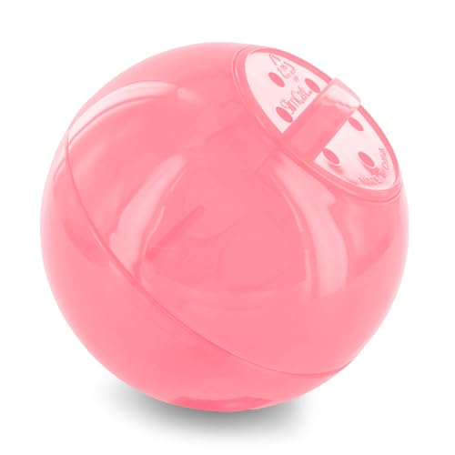 PetSafe Slimcat Feeder Ball Cat Toy, Pink - color: Pink, size: 1 Count (Pack of 1)