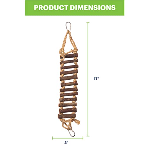 Prevue Pet Products Rope Ladder Bird Toy Hanging Birdcage Toy for Climbing - size: Small to Medium