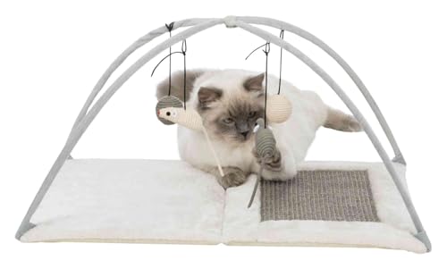 Trixie Junior Cat Activity Center, Interactive Cat Toys, Scratching Pad, Foldable and Easy to Store