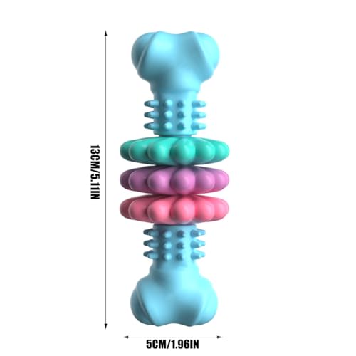 Tough Chew Bone, Indestructible Dog Chew Toys for Aggressive Chewers, Dog Toys for Dental Health & Boredom Relief, (Pink) - color: Pink
