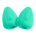Chew King by Mammoth Premium Treat Dispensing Dog Toy, Durable Natural Rubber Chew Toy, Safety Air Vent, Interactive Enrichment Toy for Aggressive Chewers, Medium Pack of 2- Teal - color: 2-Pack Treater (Teal), size: Medium