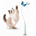Fluttering Butterfly Interactive Automatic Electric Cat Teaser Wand Toys