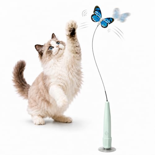 Fluttering Butterfly Interactive Automatic Electric Cat Teaser Wand Toys