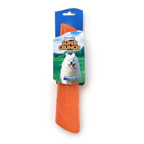 Chuckit! Super Crunch Fetch Stick Dog Toy, Durable TPR, Breeds 20-100 lbs - style: Super Crunch Stick