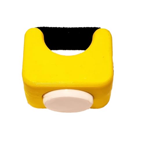 Hands-Free Dog Training Clicker Ring - Loud 95 dB Finger Clicker for Dogs, Puppies, Cats & Birds, Fits Any Finger, No Batteries (Yellow) - color: Yellow