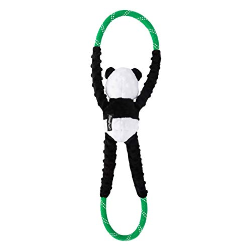 ZippyPaws RopeTugz Durable Dog Pull Rope Toy - Panda - color: Panda, size: 28 x 5 x 5 in
