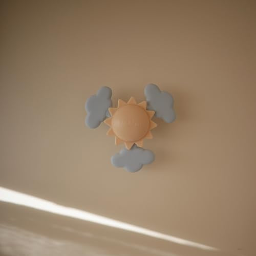 mushie Sunshine Suction Spinner Toy | Toddler Sensory Toys for Bath & Play - style: Sunshine