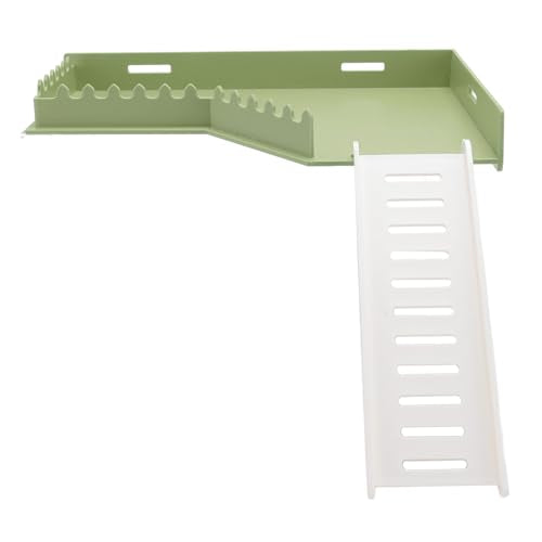 Hamster Play Platform, Plastic Hamster Platform with Ladder, Small Animals Standing Platform, Hamster Stand Platform Toys, Small Animal Cage Standing Platform for Guinea Pig - size: Large