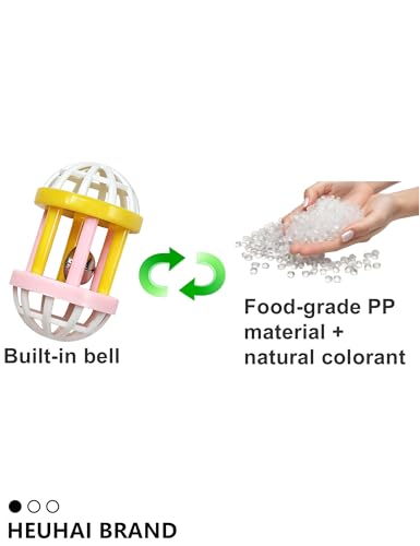 10-Pack Bearded Dragon Bell Ball Toys, Non-Toxic Hollow Enrichment Set
