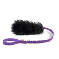 HOWGO Bungee Dog Toy, 100% Sheepskin Tug Rope (Purple, Long w/o Ball) - color: Purple, size: Long Without Ball