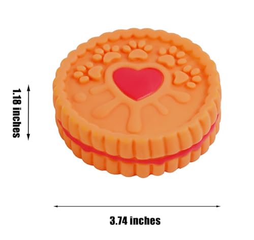 Dog PVC Donut, Biscuits 3PC Squeak Toy Bundle Durable Chew Toys for Dogs Funny Dog Toys (Donut) - color: Donut