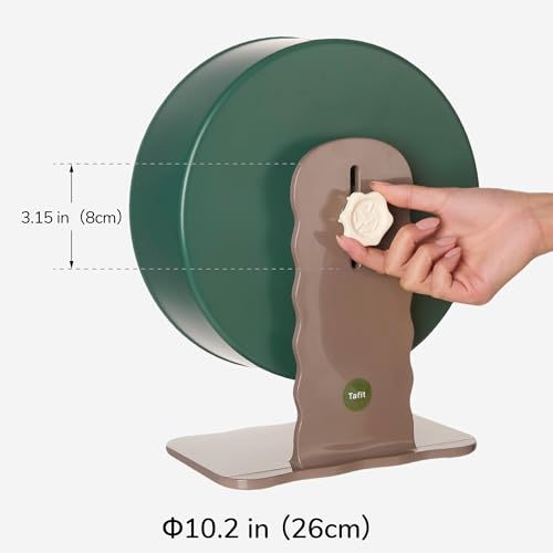 Super‑Silent Hamster Exercise Wheel – 10.2‑inch Quiet Running Spinner - color: Raspberry Pink, size: 10.2inch