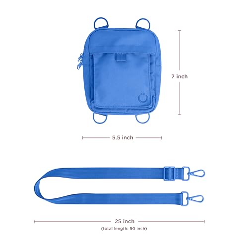 Ubbi Dog Treat Pouch for Training & Walking, Blue - color: Blue