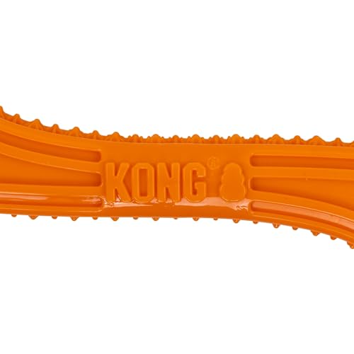 KONG CoreStrength Dog Toy – Stick -Durable Tough Chew Toy for Medium & Large Dogs – Textured Dental Chew for Teeth & Gums – Fetch & Interactive Play - color: Stick