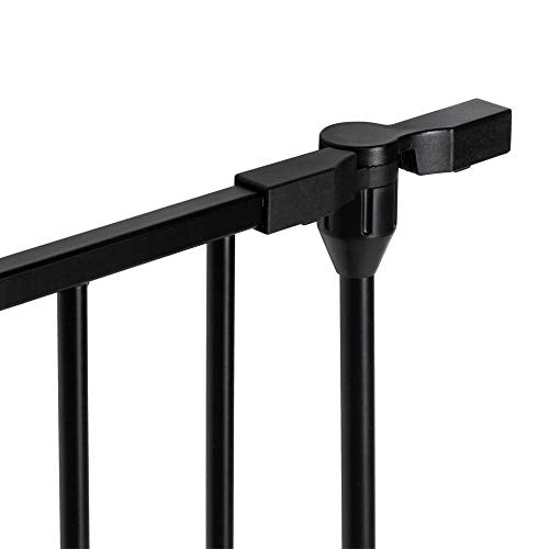 Bonnlo Tall Gate One-Panel Extension, Black - color: Black, style: 24.8 Inch L x 29 Inch H(1-Panel)