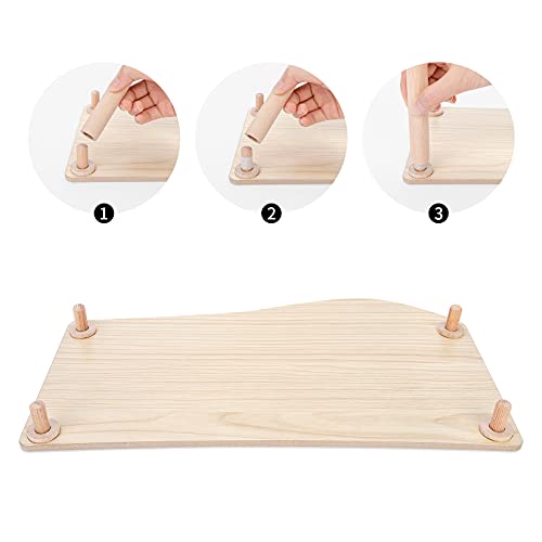 Niteangel Hamster Play Wooden Platform: Wave - 15.7" L x 9" W - 7" H - size: Wave - 7" Height